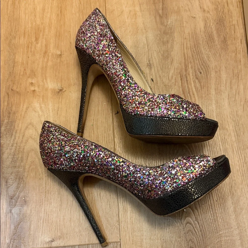 Jimmy Choo Cosmic Glitter Pumps - Picture 4 of 16